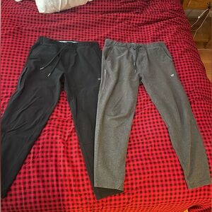 Mack Weldon ACE Sweatpants Joggers Lot/Bundle of 2 Size Medium Black/Dark Gray